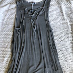 Lace up American eagle shirt